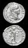 Silver Denarius of Emperor Caracalla, 200 CE - 210 CE