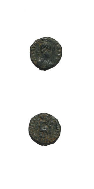 Bronze Coin of Empress Eudoxia, 383 CE - 408 CE