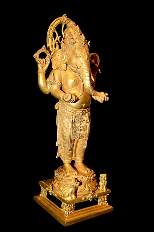 Balinese Gold Figure of Ganesha, 900 CE - 1300 CE