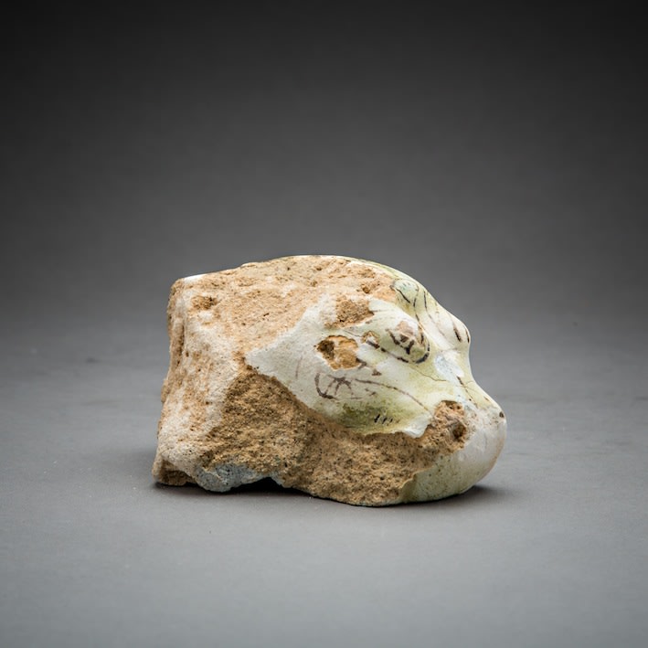 Middle Kingdom Faience Sculpture of a Recumbent Hippopotamus, 19 Century BCE