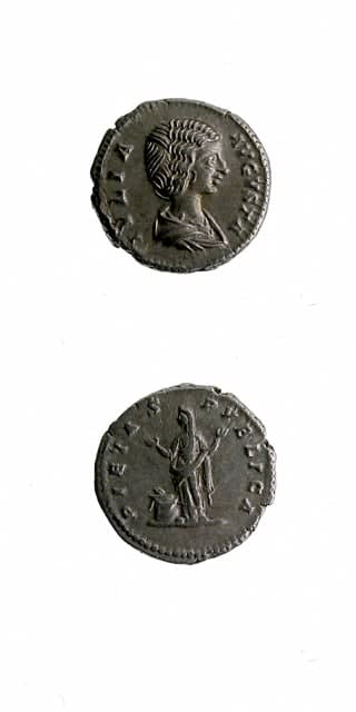 Silver Denarius of Empress Julia Domna, 196 CE - 211 CE