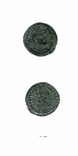 Bronze Coin of Emperor Valentinian I, 364 CE - 375 CE