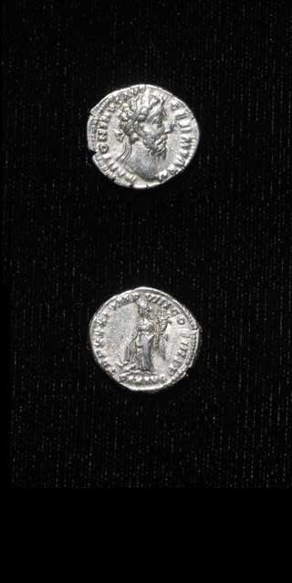 Silver Denarius of Emperor Marcus Aurelius, 176 CE - 180 CE