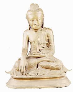 Mandalay Bronze Sculpture of the Buddha Seated, 18th Century CE - 19th Century CE