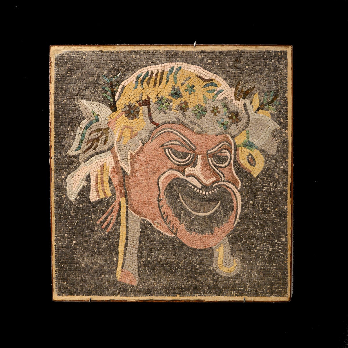 Roman Mosaic Depicting a Theatrical Mask, 100 CE - 300 CE