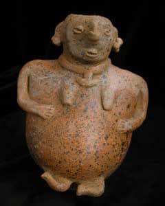 Nayarit Vessel in the Form of a Pregnant Woman, 300 BCE - 300 CE