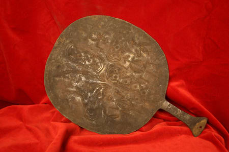 Yoruba Brass Fan of an Osun Priestess, 20th Century CE