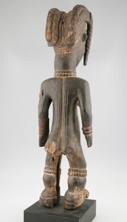 Bassa Wooden Sculpture of a Woman, 20th Century CE