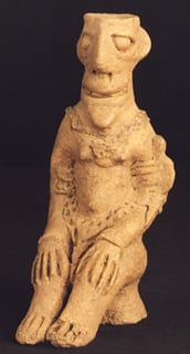 Komaland Sculpture of a Seated Man, 12th Century CE - 16th Century CE