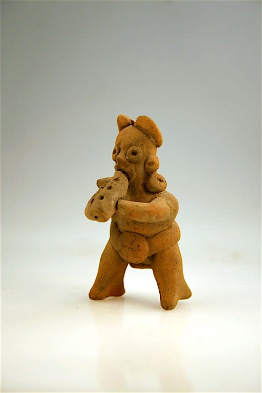 Whistle in the Form of a Flute Player, 300 BCE - 300 CE