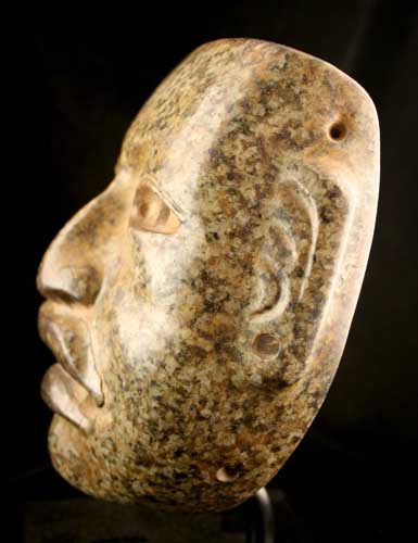 Olmec Mottled Stone Mask, 900 BCE - 500 BCE