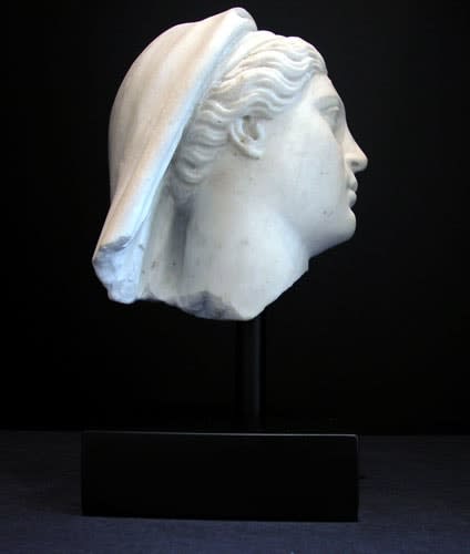Classical Revival Marble Head of a Goddess, 1750 CE - 1900 CE