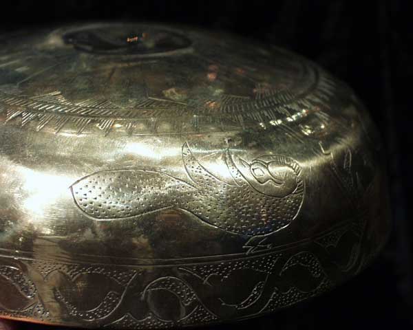 Incised Ghaznavid Brass Bowl, 10th Century CE - 11th Century CE