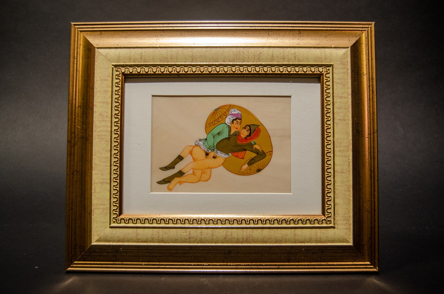 100 - Late Mughal Empire Erotic Manuscript / Painting Inspired by the Karma Sutra, 18th Century CE - 19th Century CE