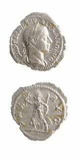 Silver Denarius of Emperor Severus Alexander, 222 CE - 228 CE