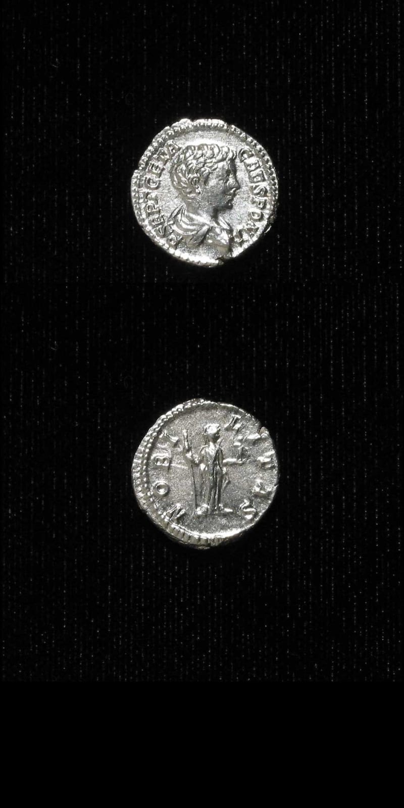 Silver Denarius of Geta Struck While Caesar, 199 CE - 202 CE
