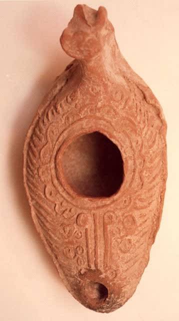 Byzantine Terracotta Oil Lamp, 400 CE - 600 CE