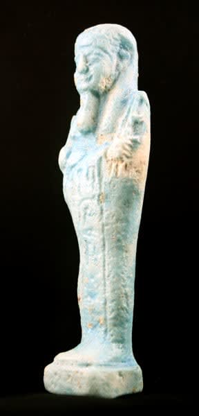 26th Dynasty Faience Ushabti, 664 BCE - 525 BCE