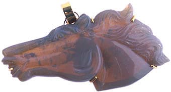 Opal Carved in the Form of a Horse's Head