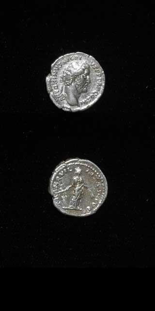Silver Denarius of Emperor Antoninus Pius, 138 CE - 161 CE