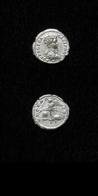 Silver Denarius of Geta Struck While Caesar, 199 CE - 202 CE