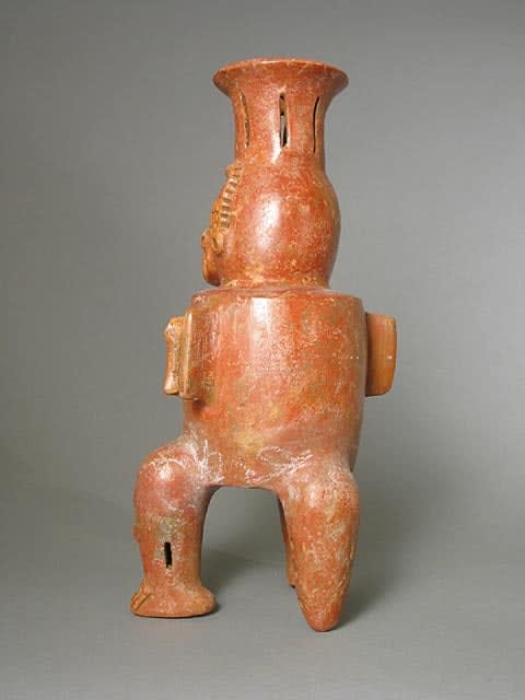 Vessel in the Form of a Seated Saurian Deity, 300 BCE - 300 CE