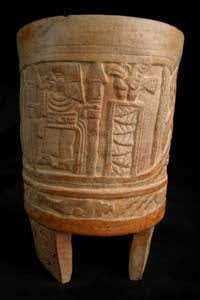 Teotihuacan Tripod Cylindrical Vessel, 200 CE - 750 CE