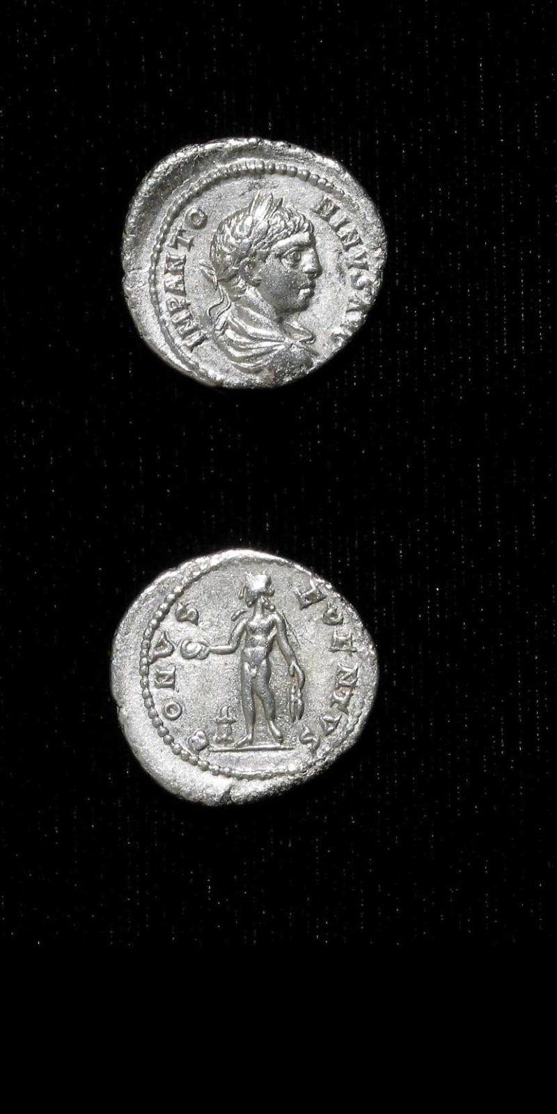Silver Denarius of Emperor Elagabalus, 219 CE - 220 CE