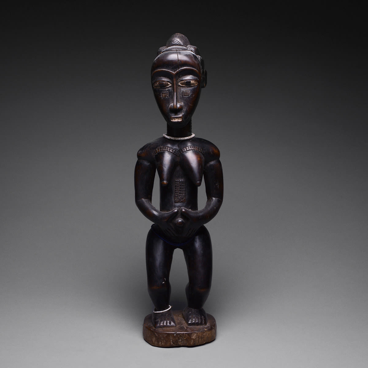 Baule Standing Female Figure, 20th Century CE