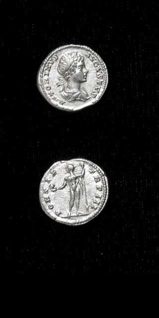 Silver Denarius of Emperor Caracalla, 199 CE - 201 CE