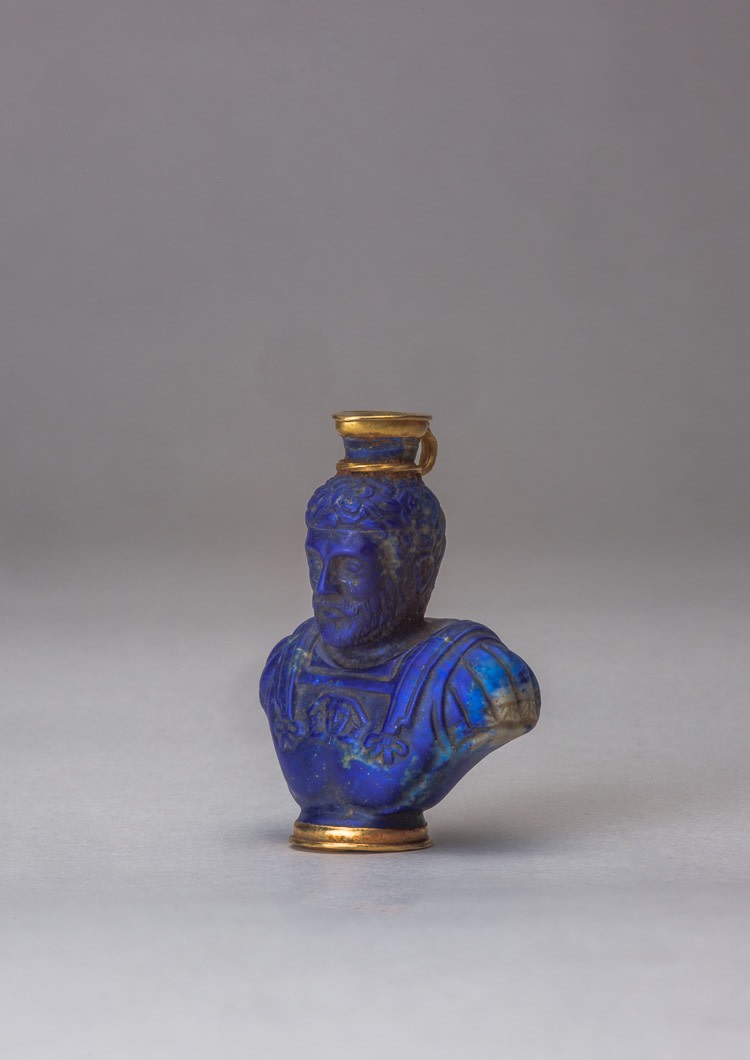 Lapis Lazuli unguentarium, 3rd Century CE