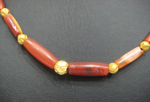 Carnelian Bead Necklace, 3000 BCE - 700 BCE