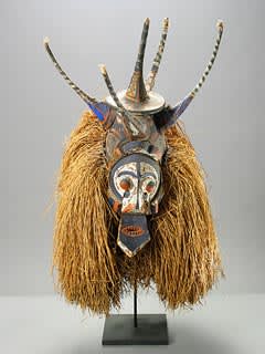 Yaka Polychrome Circumcision Mask, 20th Century CE