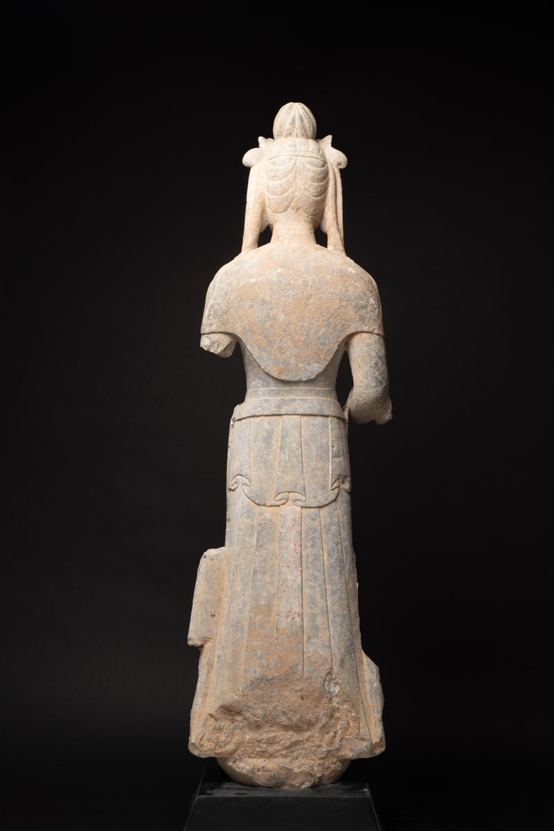 Northern Qi Stone Standing Bodhisattva, 550 CE - 577 CE