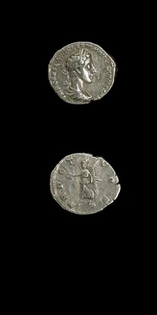 Silver Denarius of Commodus Struck While Caesar, 166 CE - 177 CE