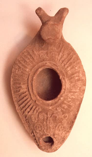 Byzantine Oil Lamp, 400 CE - 600 CE