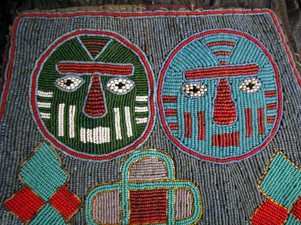Yoruba Beaded Leather Diviner's Bag, 20th Century CE