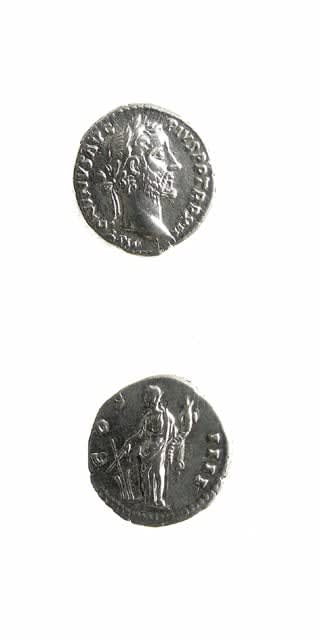 Silver Denarius of Emperor Antoninus Pius, 138 CE - 161 CE