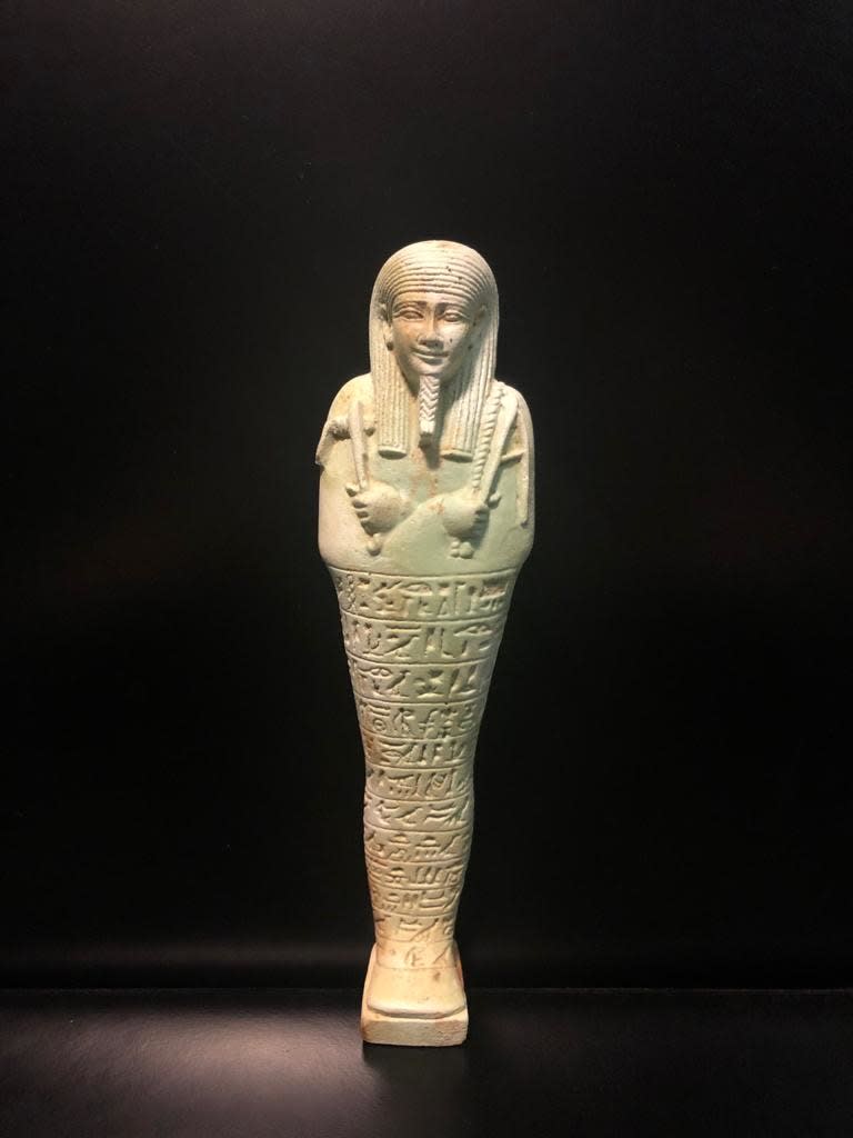 Faience Ushabti of the 26th Dynasty, 664 BCE - 525 CE
