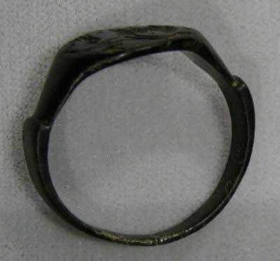 Roman Bronze Seal Ring, 100 CE - 300 CE