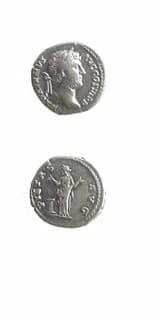 Silver Denarius of Emperor Hadrian, 117 CE - 138 CE