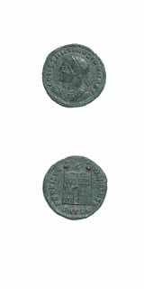 Bronze Follis of Constantine II Struck While Caesar, 316 CE - 335 CE