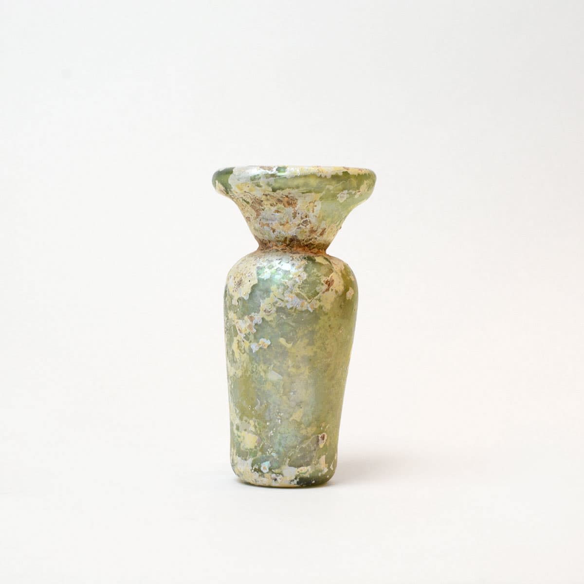 Late Roman Cylindrical Glass Vase, 300 CE - 400 CE