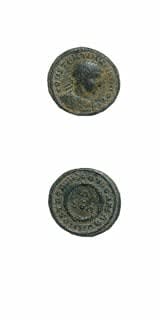 Bronze Follis of Constantine II Struck While Caesar, 316 CE - 335 CE