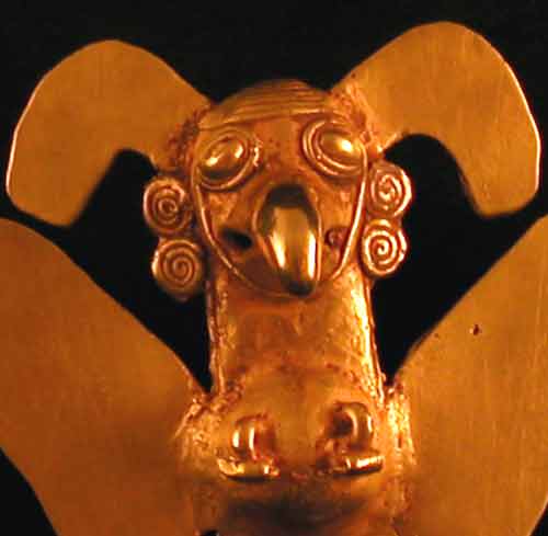 Veraguas Gold Avian Pendant, 1000 CE - 1600 CE