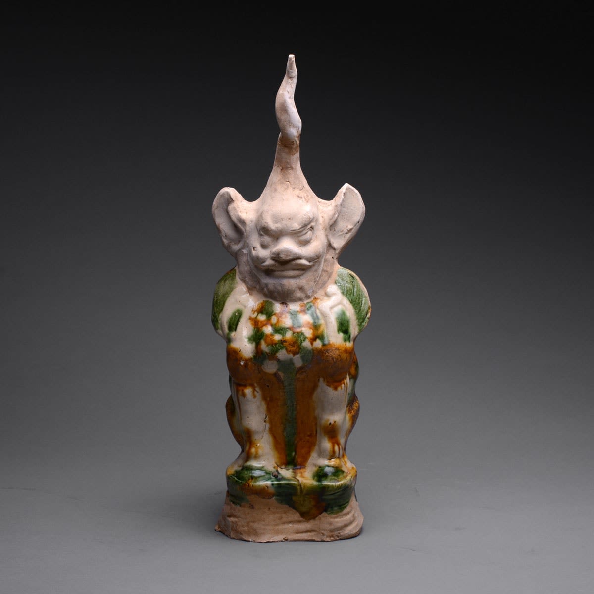 Tang Sancai-Glazed Spirit Guardian, 618 CE - 906 CE