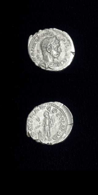 Silver Denarius of Emperor Elagabalus, 220 CE - 222 CE