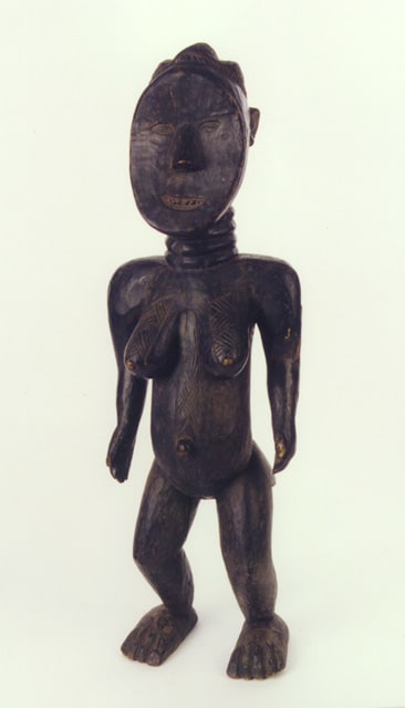 Toma Wooden Sculpture of a Woman, 20th Century CE
