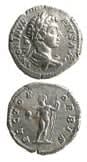 Silver Denarius of Emperor Caracalla, 200 CE - 210 CE