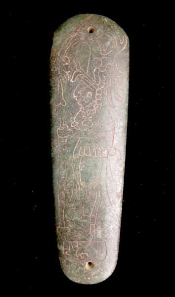 Mayan Carved Celt, 500 CE - 900 CE